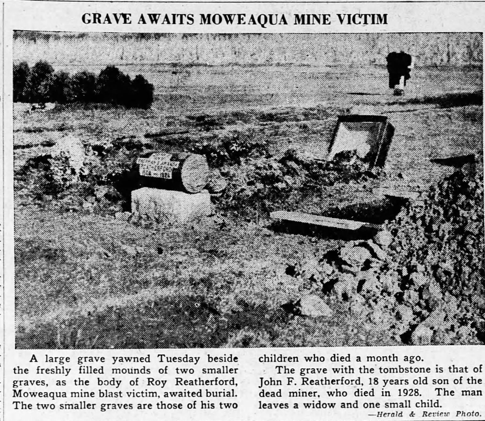 Grave awaits Moweaqua mine victim
